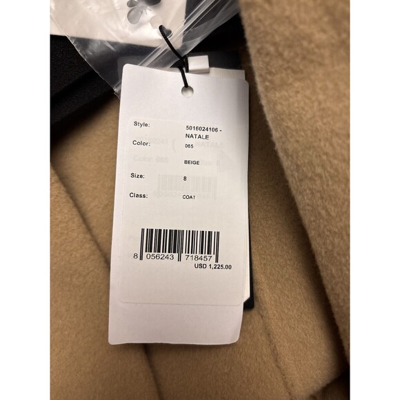 Weekend Max Mara Natale Wool Belted Trench Coat Color Beige US Size 8 New $1225 - Picture 10 of 16